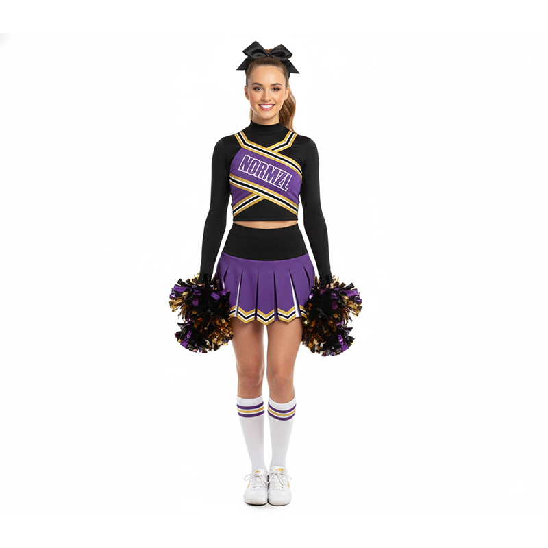 purple sideline cheer uniform 02